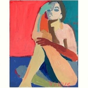 GRACEFUL V 8x10 Art Print Expressive Figurative Woman Portrait Modern Painting